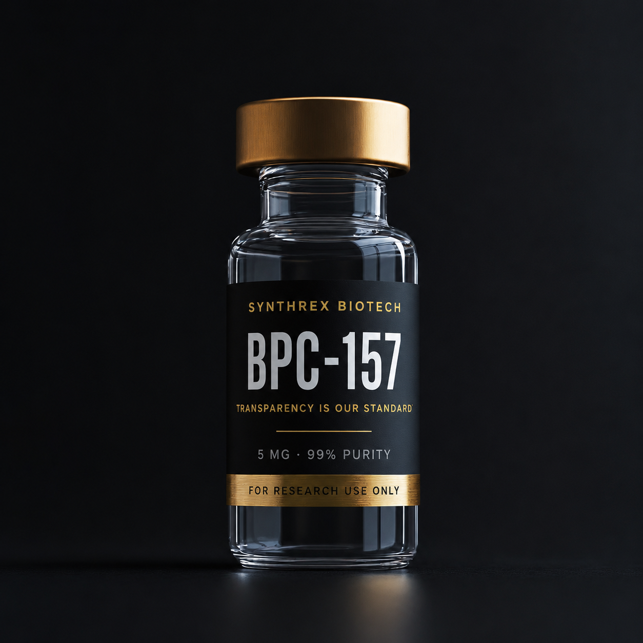 BPC-157 research vial — laboratory use only