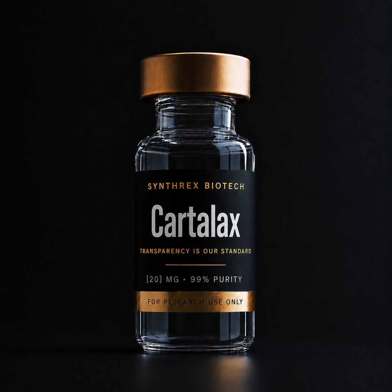 Cartalax research vial — laboratory use only