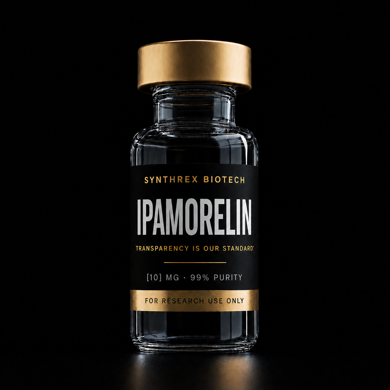 Ipamorelin research vial — laboratory use only