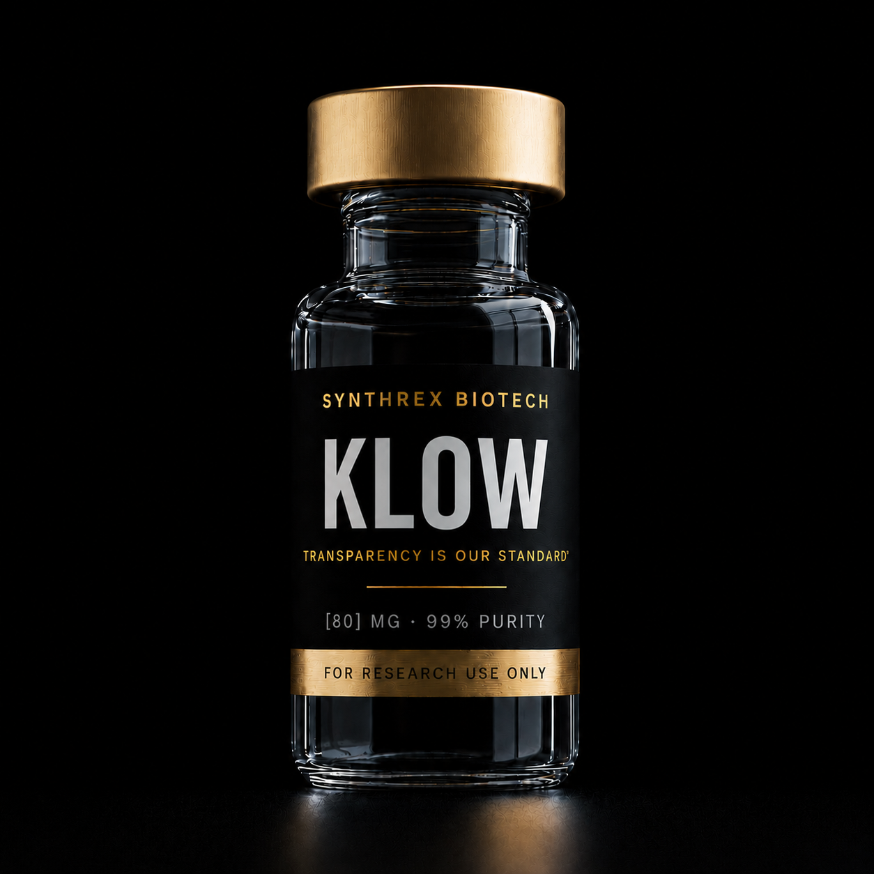 KLOW Blend research vial — laboratory use only