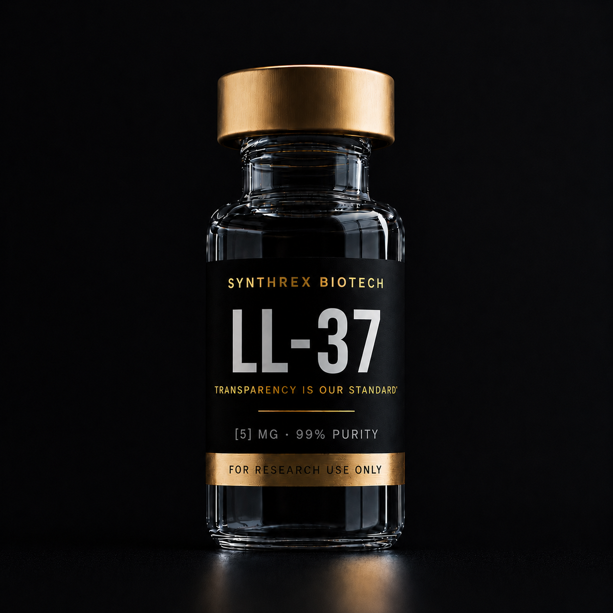 LL-37 research vial — laboratory use only