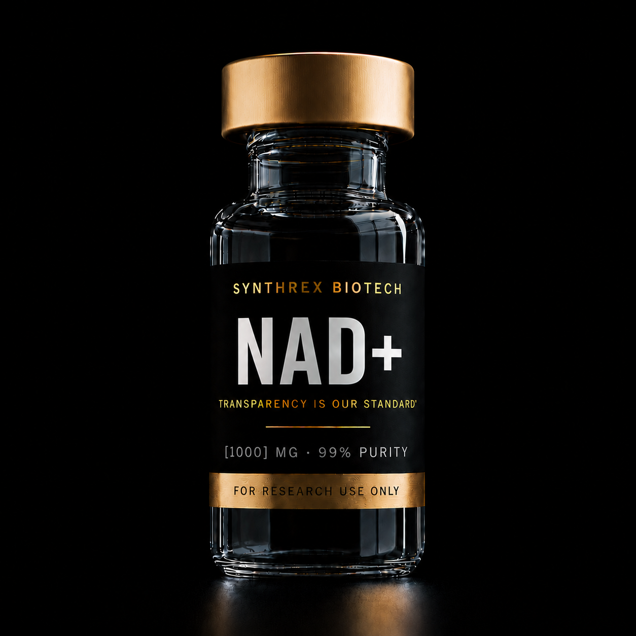 NAD+ research vial — laboratory use only