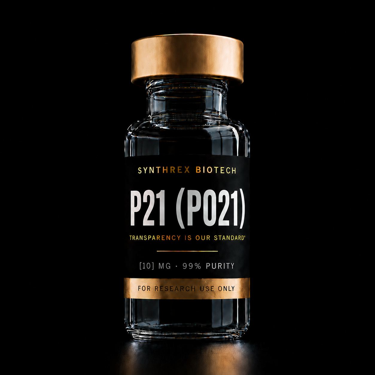 P21 (P021) research vial — laboratory use only