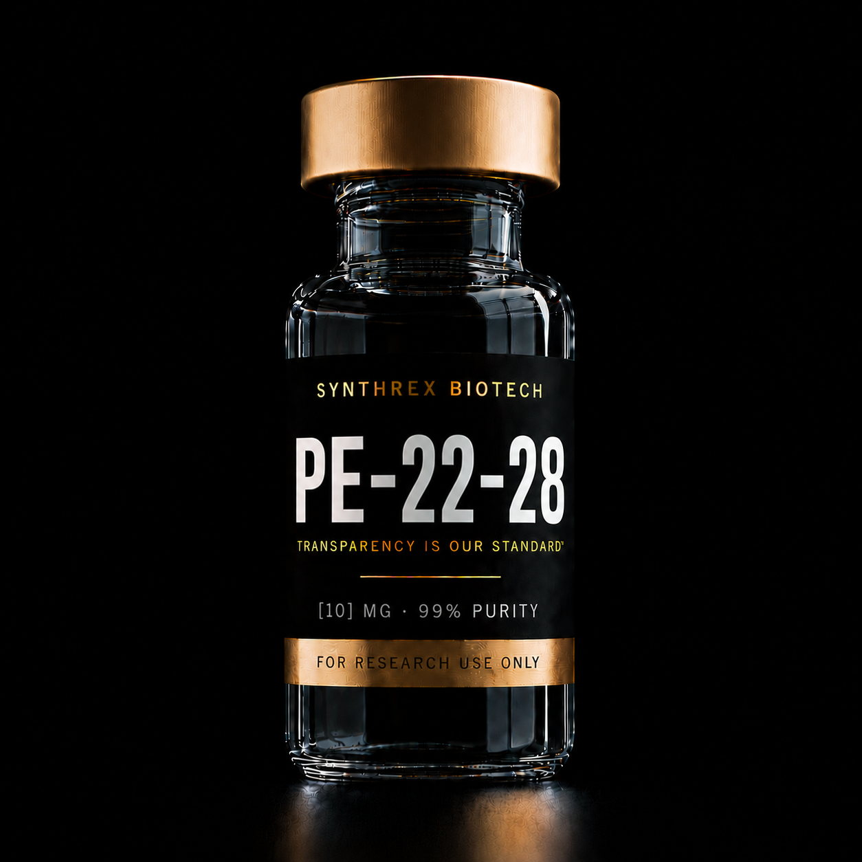 PE-22-28 research vial — laboratory use only