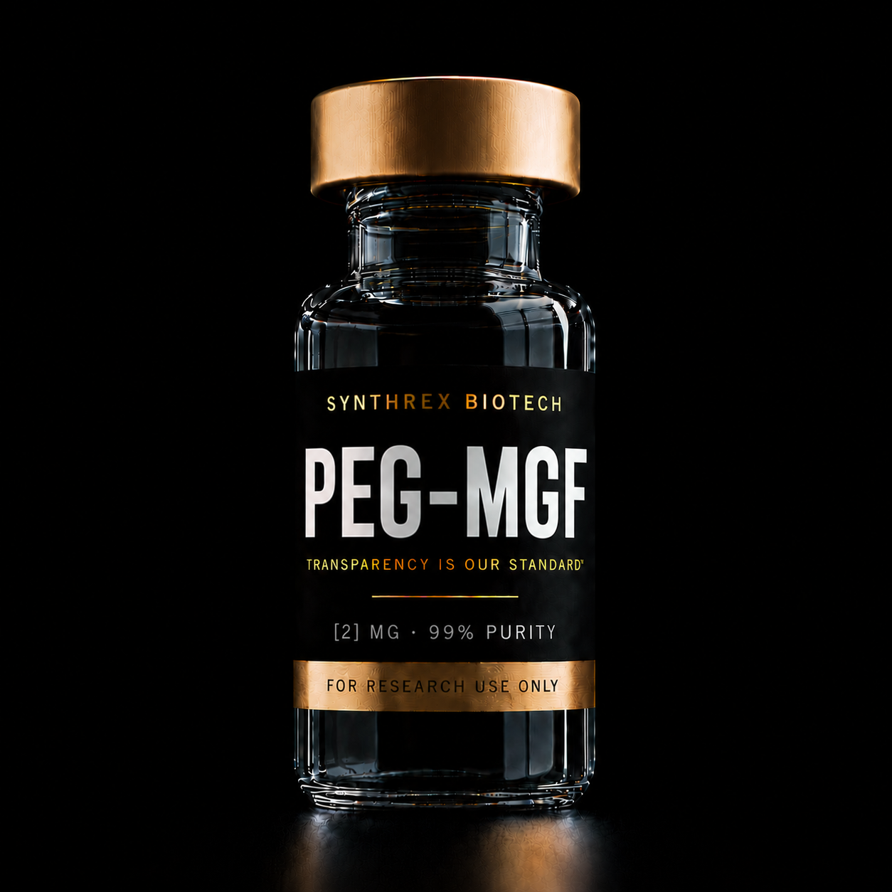 PEG-MGF research vial — laboratory use only