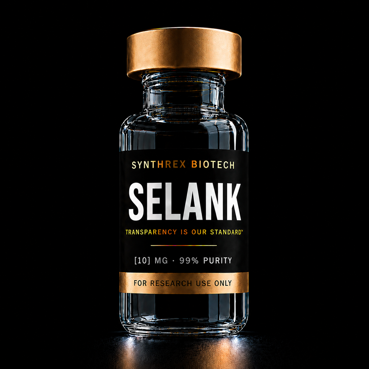 Selank research vial — laboratory use only