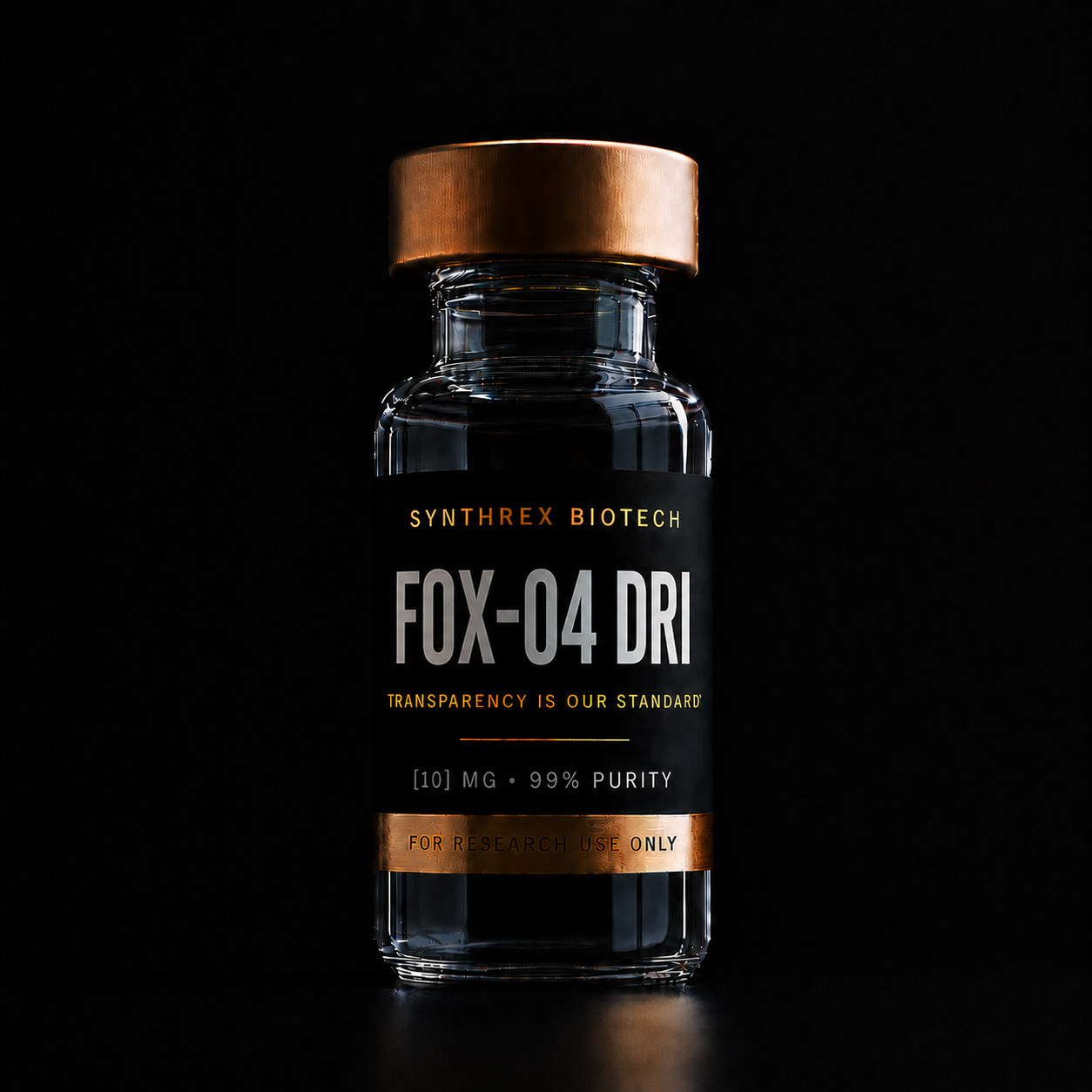 FOX-04 DRI research vial — laboratory use only