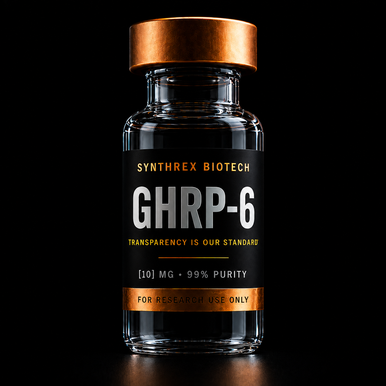GHRP-6 research vial — laboratory use only