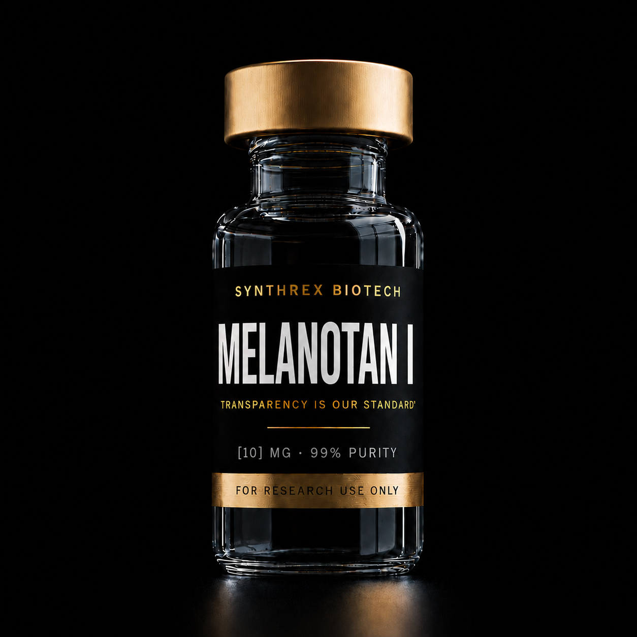 Melanotan I research vial — laboratory use only